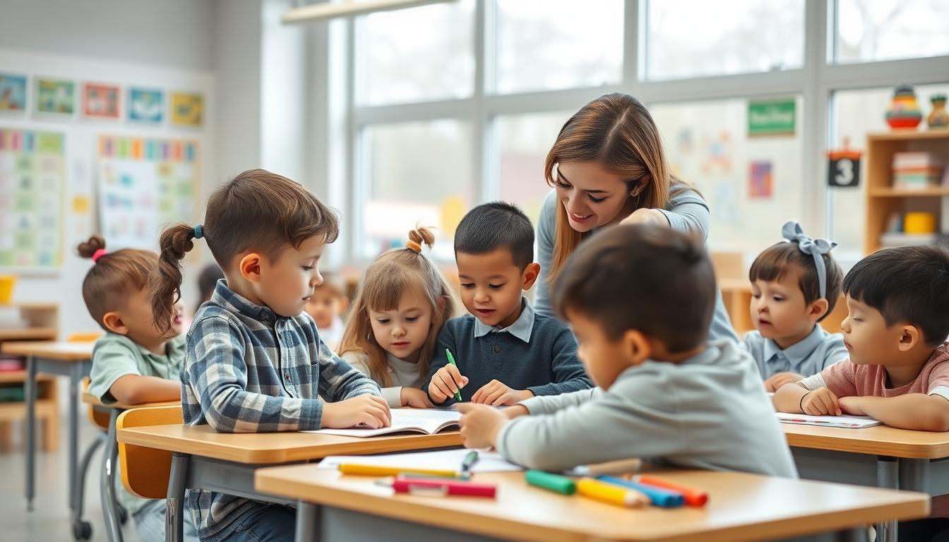 Students working in research laboratory